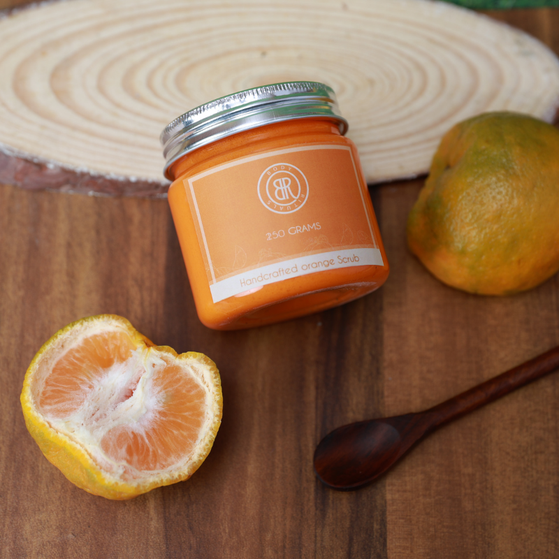 Handcrafted Orange Scrub
