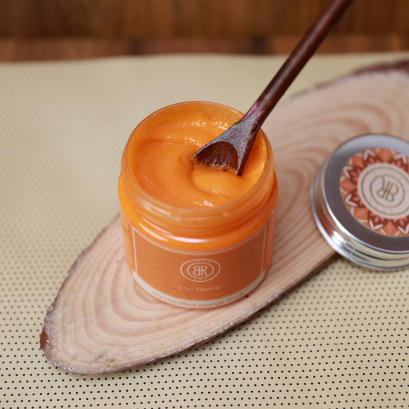 Handcrafted Orange Scrub