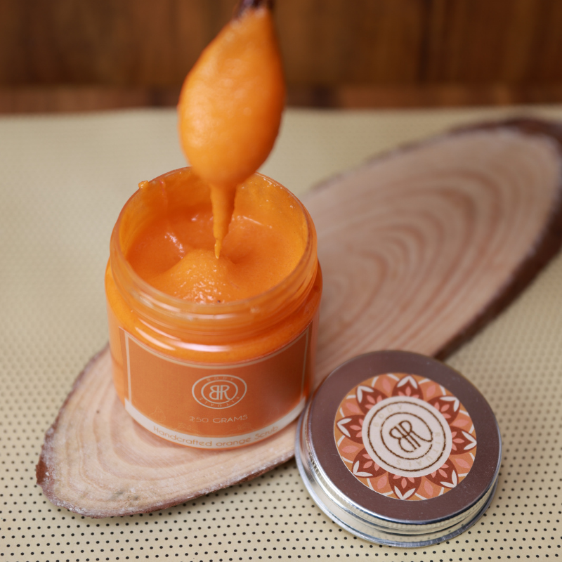 Handcrafted Orange Scrub