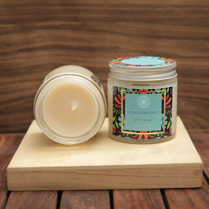 Monsoon forest soy candle by bodyrituals